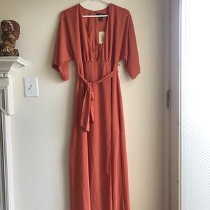 Burnt orange dress